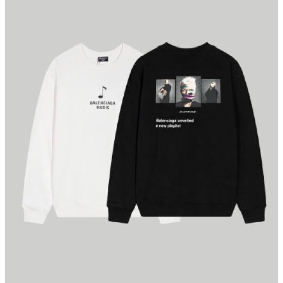 Balenciaga New Musician Print Crew Neck Sweatshirt!